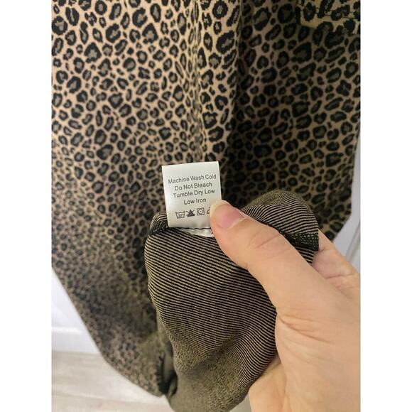 Tuckernuck Harper Leopard Midi Dress Size Large - Picture 7 of 7